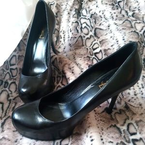 YSL Black Leather Pumps